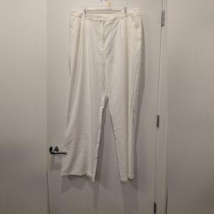 Fashion Nova Size 2X Elegant White Trousers